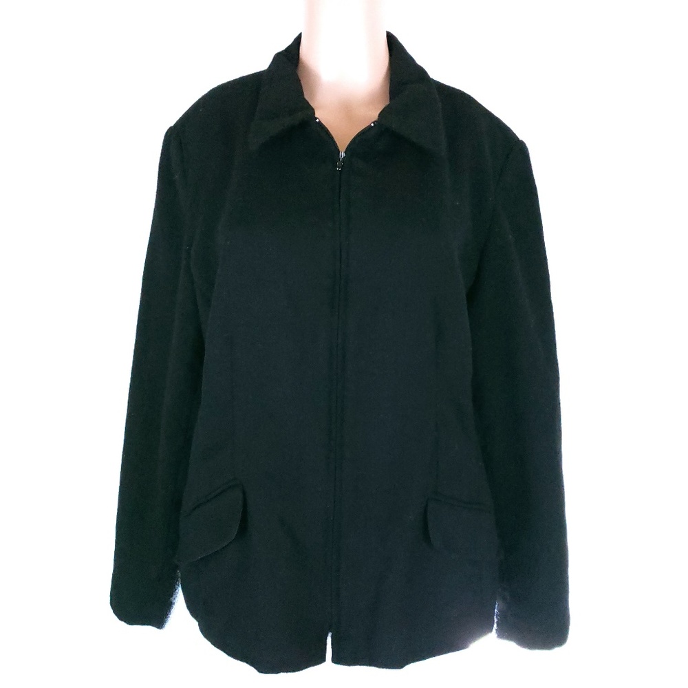 Sag Harbor Women 100% Wool Jacket Coat Size 18